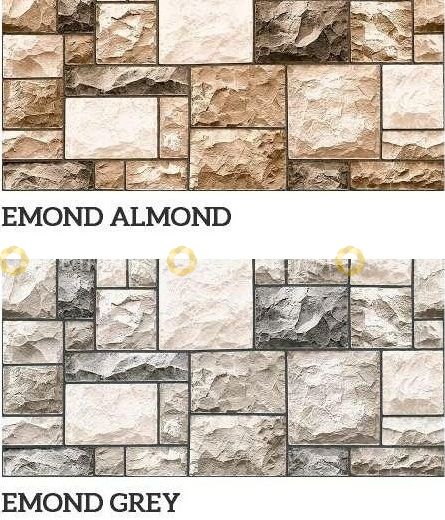 Vitrified Glazed Wall Tile, INL - Emond Almond & Emond Grey - 300mm X 600mm 