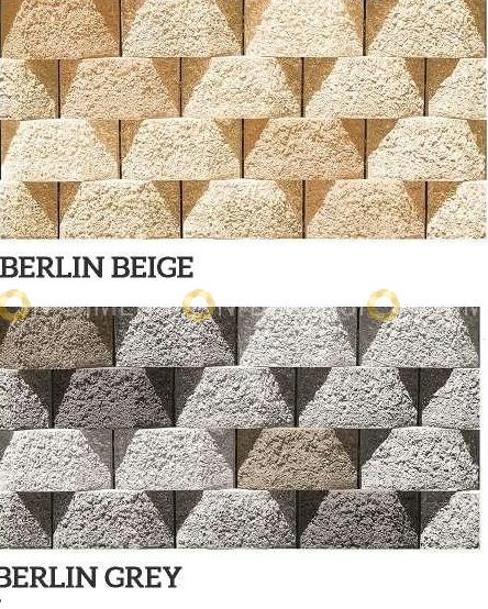 Vitrified Glazed Wall Tile, INL - Berlin Beige & Grey - 300mm X 600mm 