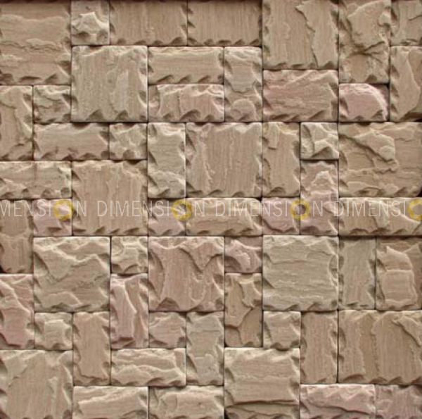 Cladding Stone Panel-DM-MO - 69, Hand Chiselled Mosaic - 300mm X300mm