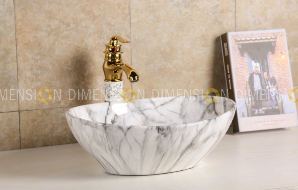 Color Designer Table Top Wash Basin- DMWB-001 Size : 410 x 330 x 140