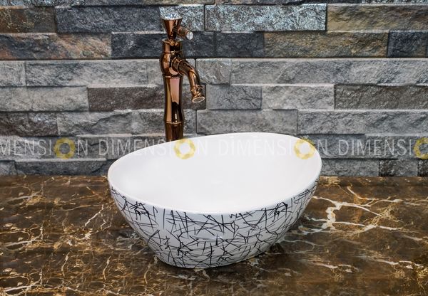 Color Designer Table Top Wash Basin- DMWB-008 Size : 410 x 330 x 140