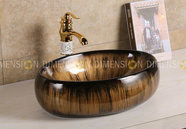 Color Designer Table Top Wash Basin-DMWB-034, Size :490 x 340 x 150