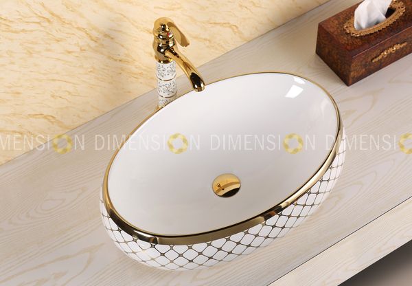 Color Designer Table Top Wash Basin- DMWB-026 Size : 590 x 400 x 150