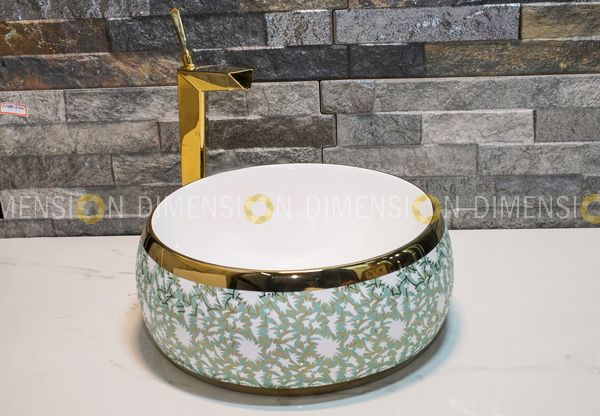 Color Designer Table Top Wash Basin- DMWB-049, Size : 400 x 400 x 150