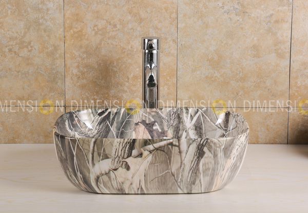 Color Designer Table Top Wash Basin- DMWB-013 Size : 458 x 327 x 122