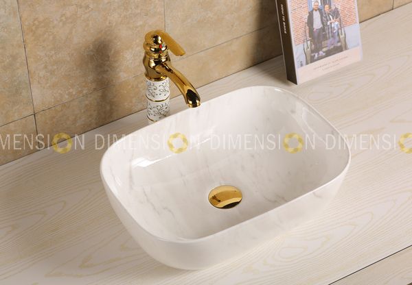 Color Designer Table Top Wash Basin-DMWB-015, Size : 458 x 327 x 122