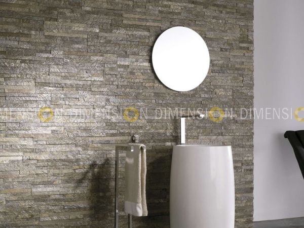 Cladding Stone Panel - DM-STK 31 - DG Grey panel, Tiles : 600mm X 150mm