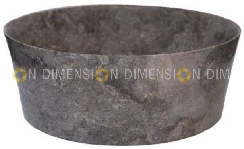 Grey Marble Sink Drum Full Polish- GC-2201, Size : 40 x 40 x 15