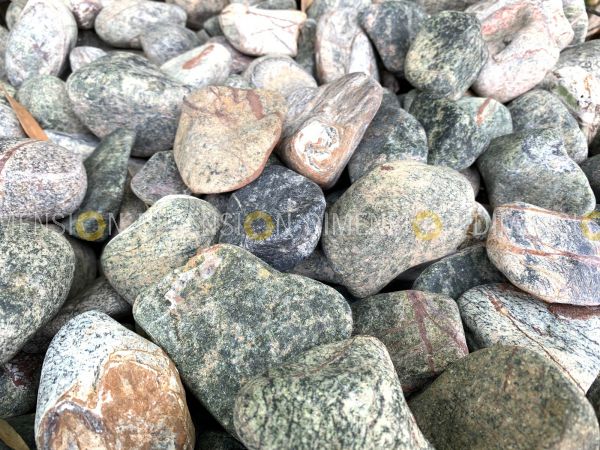 Natural Green Forest Pebbles 20mm-40mm, premium quality 
