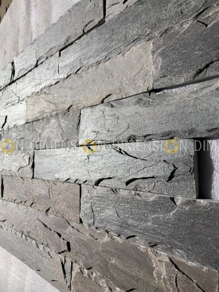 Loose Stripes - RUSTIC WALL CLADDING  - DM-STK 01 /GREY COLOR, Size : 2 Inch X 8 Inch