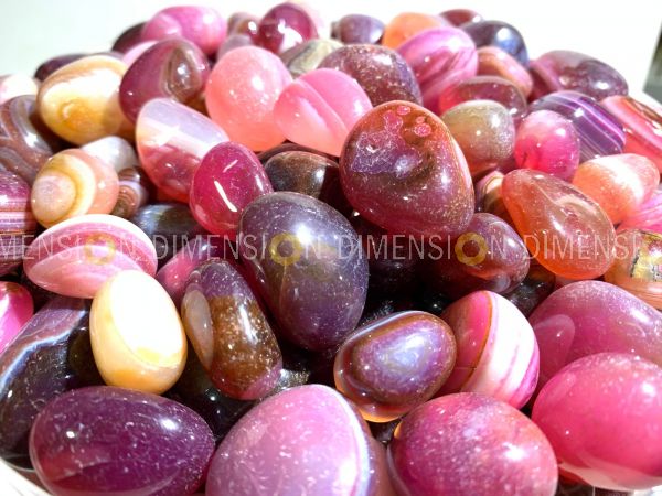 Colour Polished Pebbles 10mm-25mm, premium quality - Ruby Red (1kg Pack)
