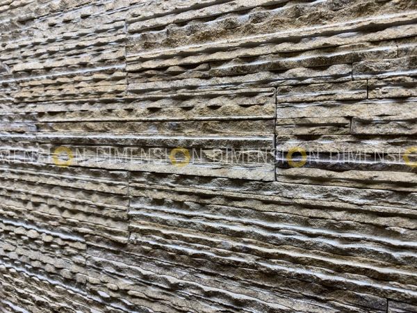 Cladding Stone Panel - DM-STK 10 - Ribbed Linea, Tile : 230mm X 39mm