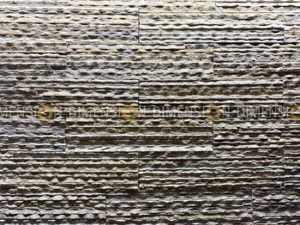 Cladding Stone Panel - DM-STK 10 - Ribbed Linea, Tile : 230mm X 39mm