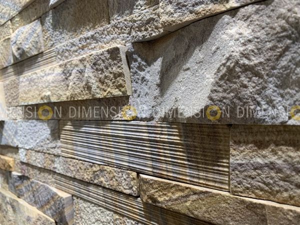 Cladding Stone Panel-DM-STK 24 - Rainbow Multifacet Panel, Tile : 600mm X 150mm
