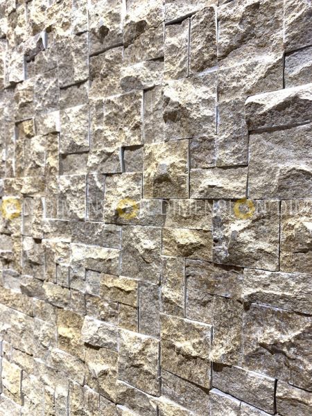 Cladding Stone Panel - DM-STK 44 - Multisplit Yellow, 300mm X 300mm