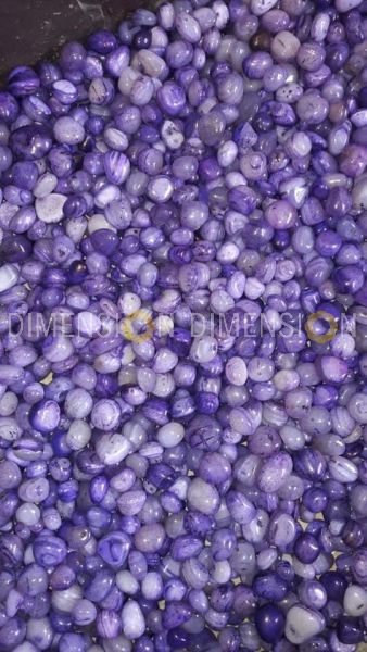 Colour Polished Pebbles 10mm-25mm, premium quality - Purple Onyx (1kg Pack)