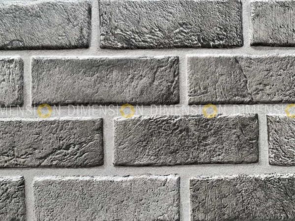 Cortex Grey Brick Tile Cladding - 600 X 300 mm