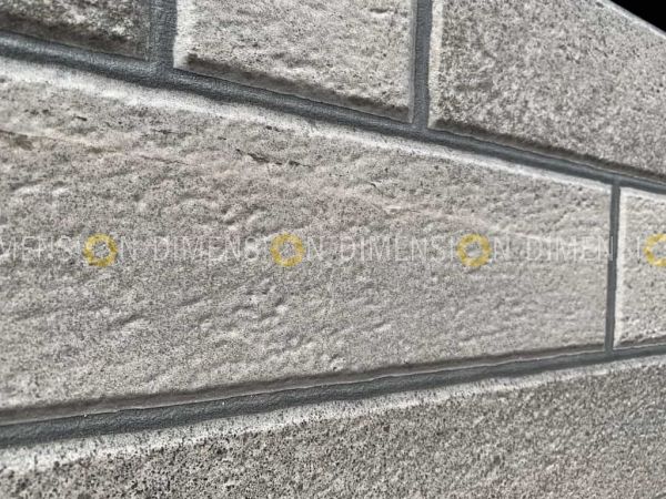 Grey Brick Tile Cladding - 600 X 300 mm
