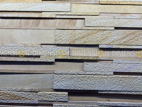 Cladding Stone Panel - DM-STK -102 (T) - Digital Panel , Mahagony - 600mm X 150mm   