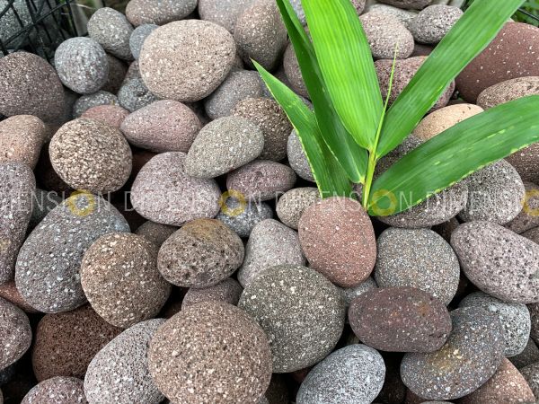 Natural - Imported Lava Pebbles Mix Color, premium quality 