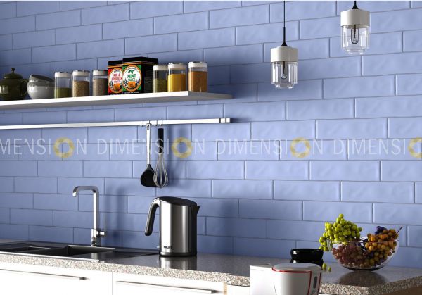 SUBWAY Wall Tiles, Color : Azul, Size : 75mm X 300mm