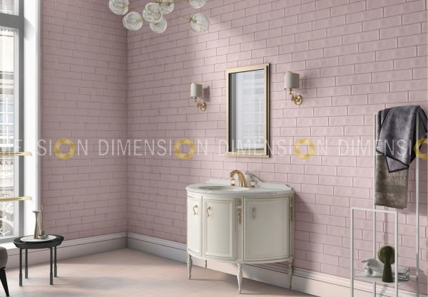 SUBWAY Wall Tiles, Color : Rosa, Size : 75mm X 300mm