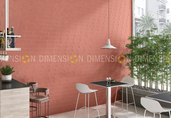 SUBWAY Wall Tiles, Color :  Salmon, Size : 75mm X 300mm