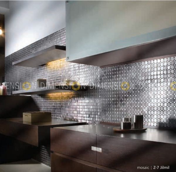 Designer Stainless Steel & Color Mosaic - Z-7 / 280mm X 280mm X 5mm