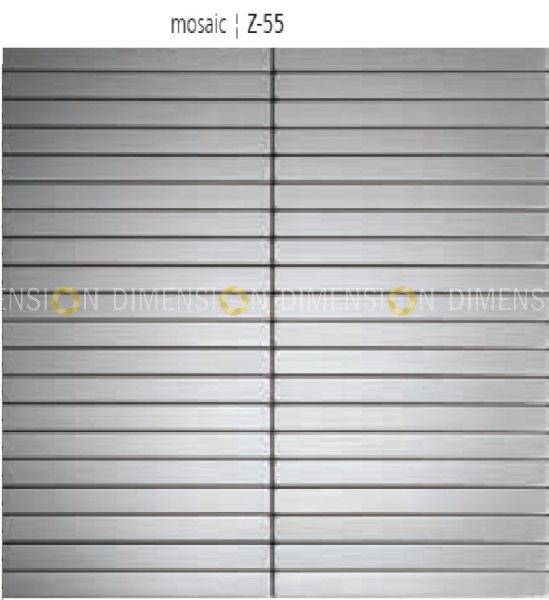 Designer Stainless Steel & Color Mosaic - Z-22  & Z-55 /  300mm X 300mm X 5mm