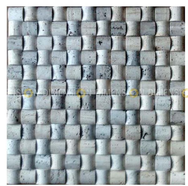 Cladding Stone Panel - DM-MO-112 - Travertine Marble - 300mm X 300mm