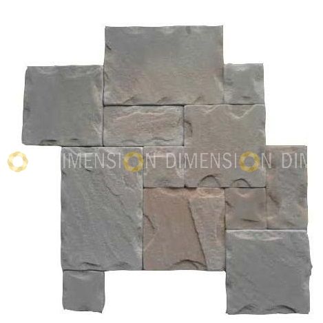 Cladding Stone Panel - DM-MO -77 -Grey Mosaic, Tile : 300mm X 300mm