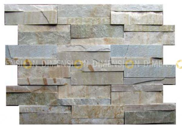 Cladding Stone Panel-DM-MO 65, Himachal White Slate -600mm X 150mm