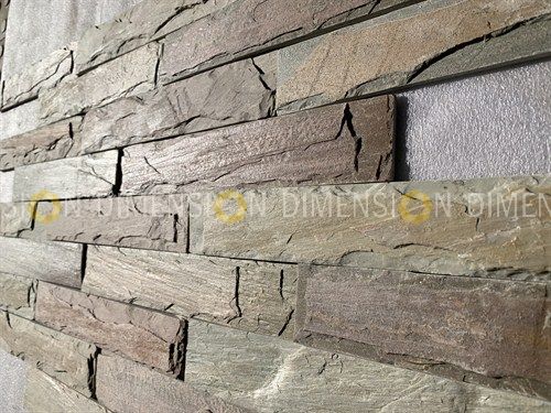 Loose Stripes, RUSTIC WALL CLADDING - DM-STK/02 - PINK COLOR, Size: 2 Inch X 8 Inch