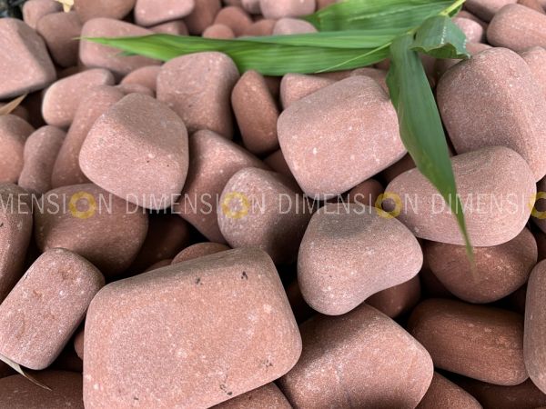 Natural Red Sandstone Pebbles 20mm - 45mm, premium quality 