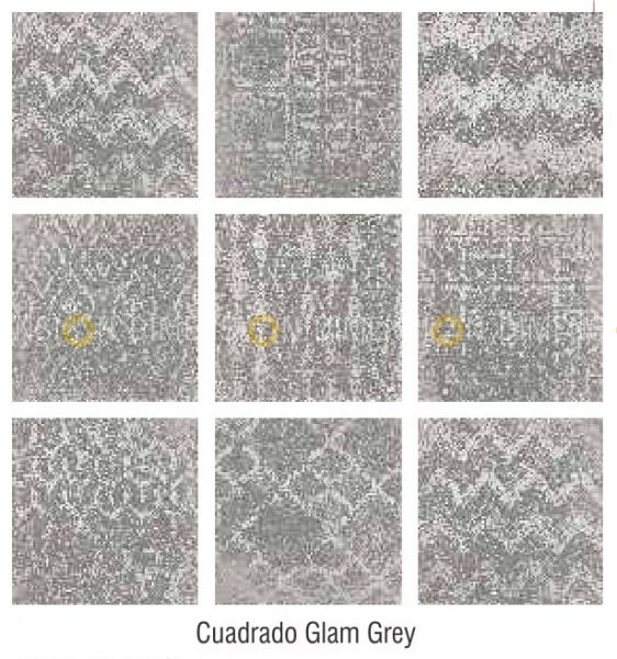 Ceramic Wall & Floor Tiles, IMPORTED -  CUADRADO GLAM SERIES, Size : 23.5cm X 23.5cm