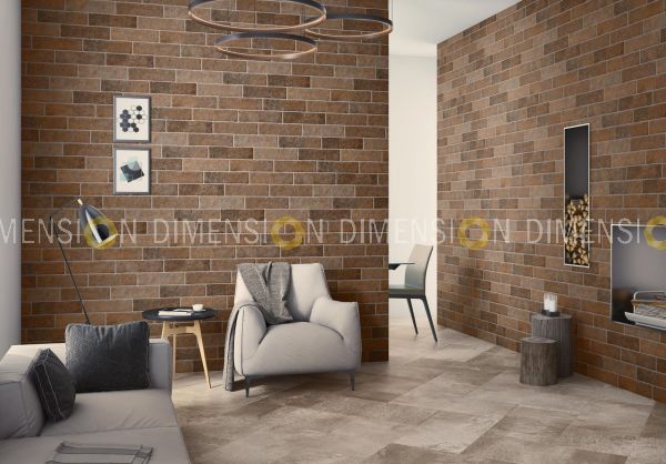 SUBWAY Wall Tiles, Color : Fossil Rust, Size : 75mm X 300mm