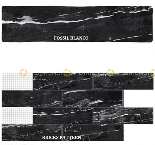 SUBWAY Wall Tiles, Color : Fossil Blanco, Size : 75mm X 300mm