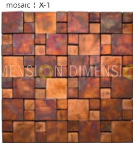 Designer Stainless Steel & Color Mosaic - Z-50  & X-1 