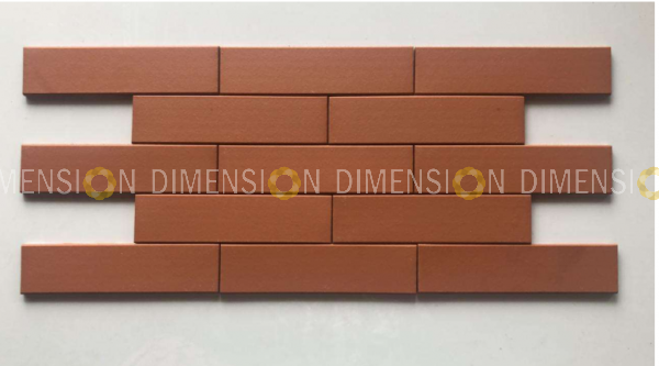 Thin Brick Cladding, LIGHT RED - 240mm X 60mm / 9.5