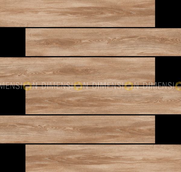 Vitrified Floor & Wall Tile, WOODEN STRIP - Mountain Brown -200mm X 1200mm
