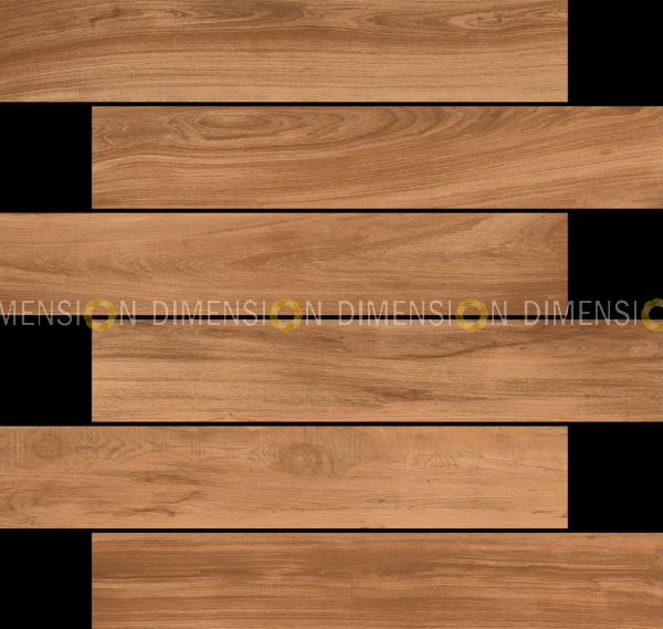 Vitrified Floor & Wall Tile, WOODEN STRIP - Royal Brown - 200mm X 1200mm 